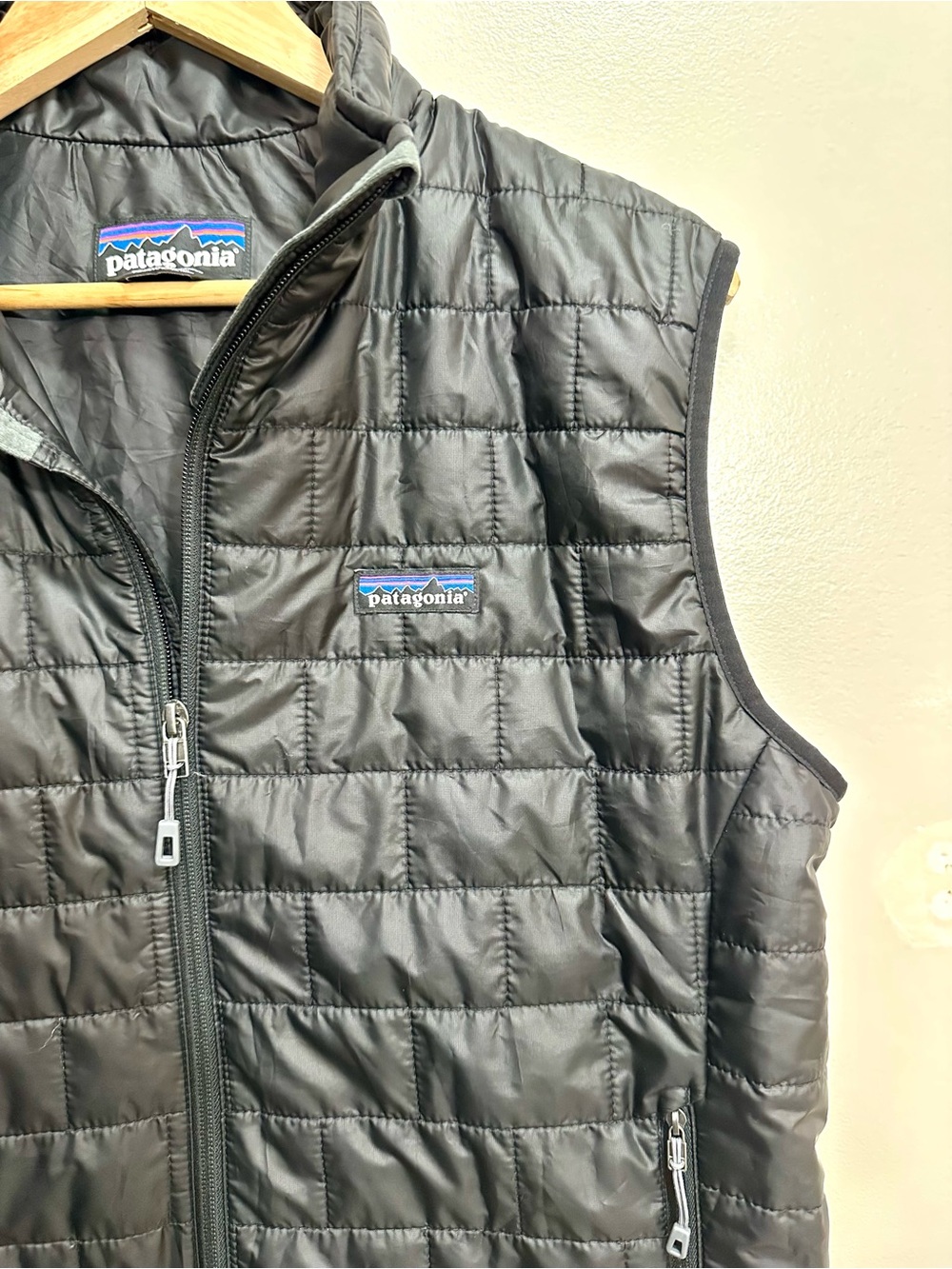 Patagonia Nano Puff Vest Black Men's Medium Lightweight Insulated Puffer Jacket - Picture 6 of 12